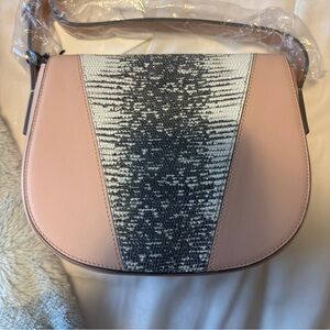 Vince Pink and Black Crossbody Bag